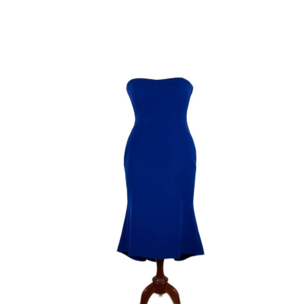 Vince Camuto Womens Navy Sheath Dress Sz 10